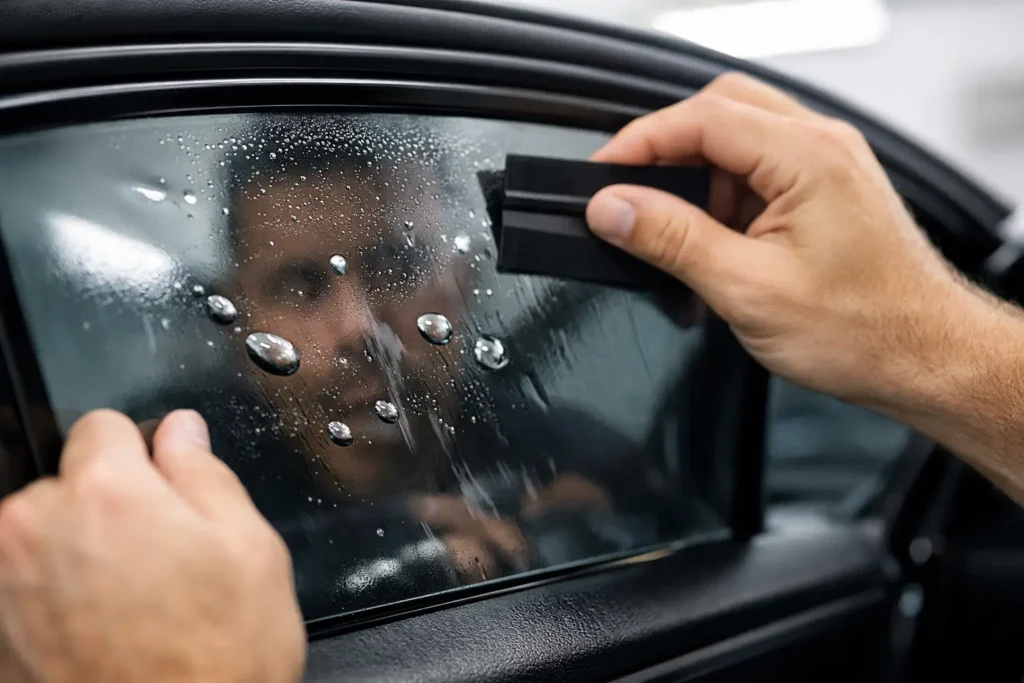 How to Handle Tint Bubbles After Install