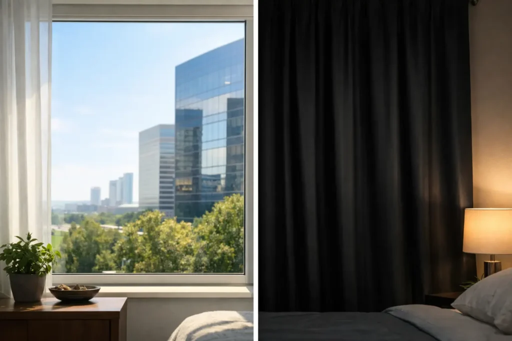 Window Film Versus Blackout Curtains