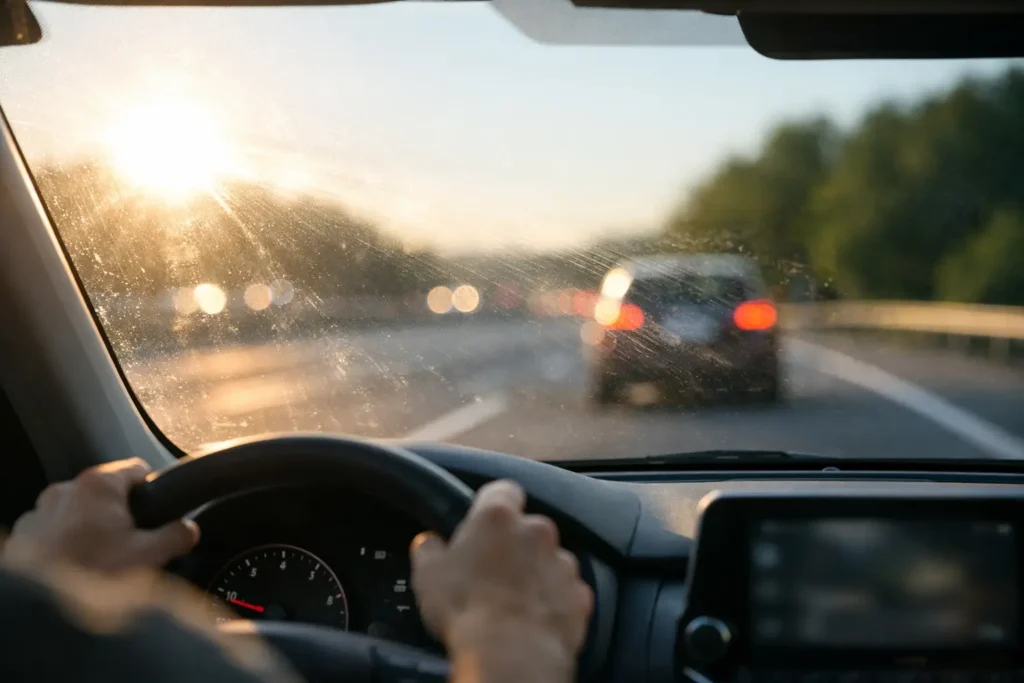 How to Reduce Windshield Glare While Driving