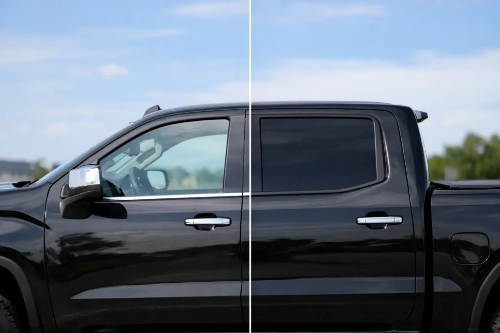Truck Tint Before and After: What Changes?